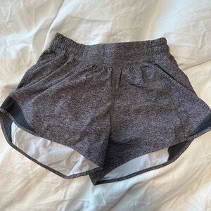 Grey lululemon hotty hot shorts